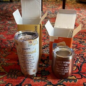 Retirement and Wise Woman Insulated Tumblers